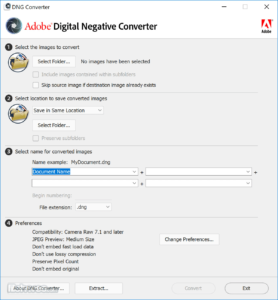 xmp to dng converter free